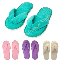 Winter Hotel Soft Slippers Men Women Travel Disposable Cotton Flip-Flops Home Hospitality Soft SPA Guest Slides Indoor House