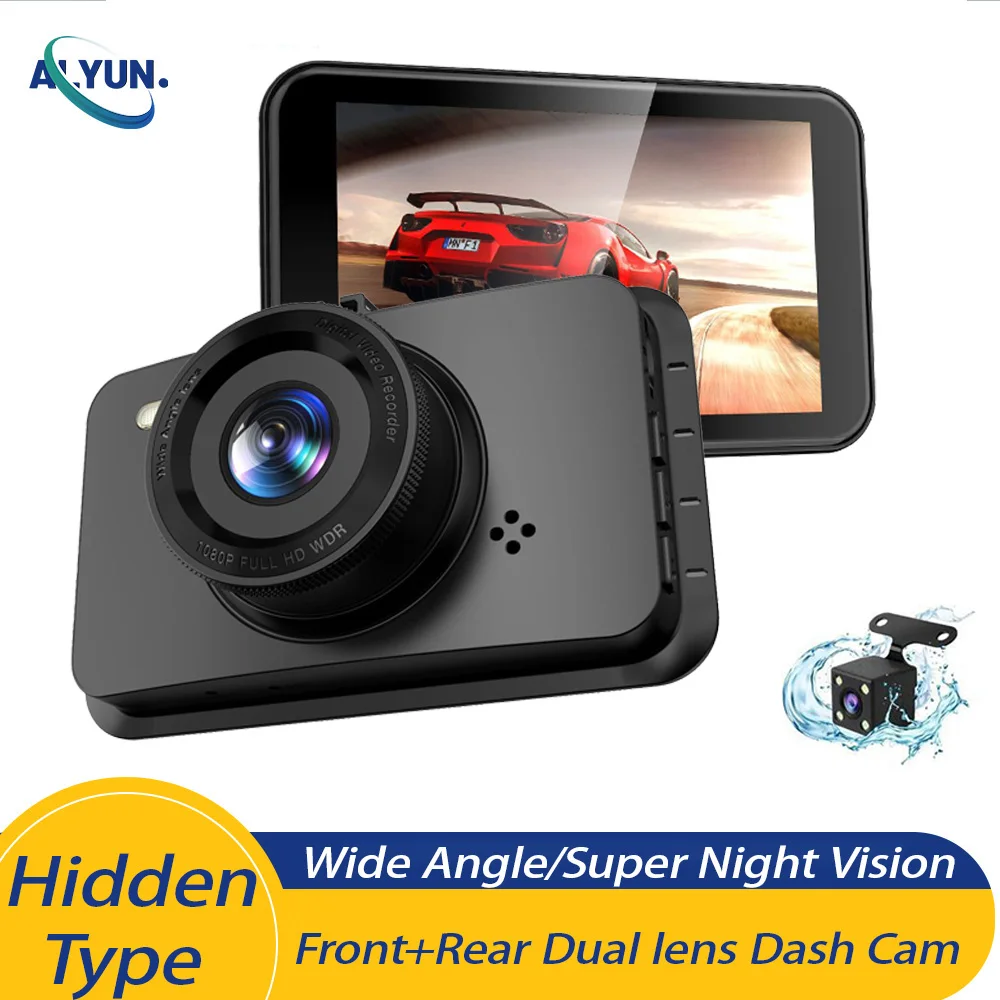 Hidden Dashcam Car Camera HD 1080P Mini Vision Recording Night Auto DVR Loop Dash Recorder Vehicle Accessories