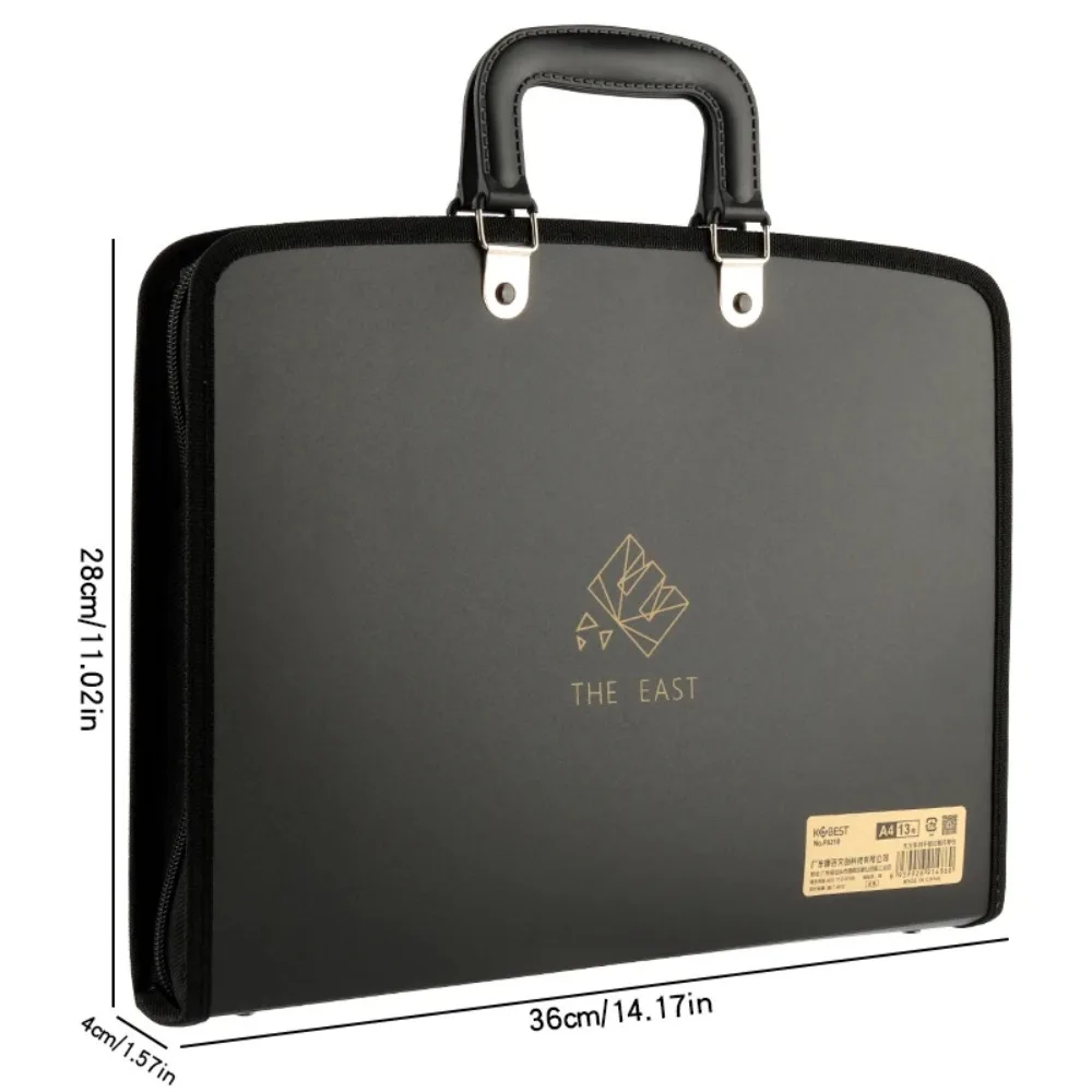 PP A4 File Folder Portable Multilayer Large Capacity Multi-Layer Document Storage Bag a4 New 13 Grids a4 File Folder