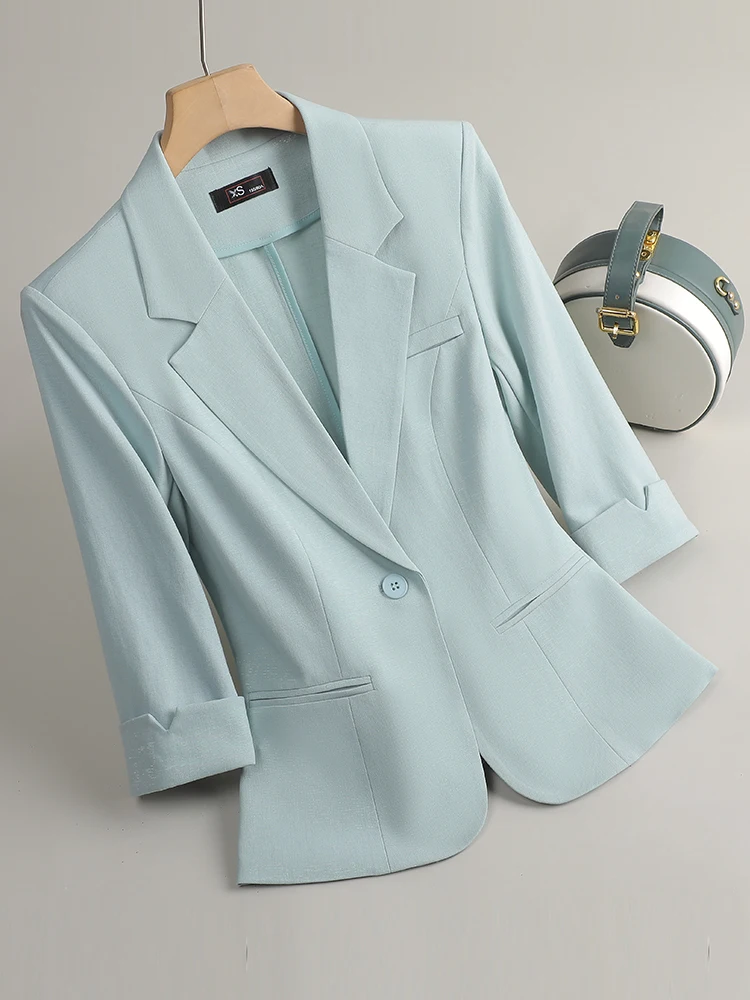 Blazer formali Giacche Cappotto per donna Abbigliamento da lavoro da ufficio Primavera Estate Intervista professionale Capispalla femminile Top Abbigliamento