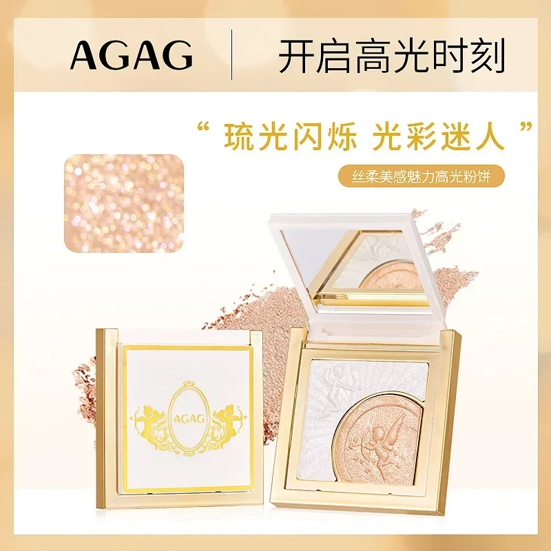 AGAG-Palette de surligneurs pour le visage, maquillage de beauté rare, haute brillance, paillettes pour le corps, illuminateur scintillant, contour longue durée