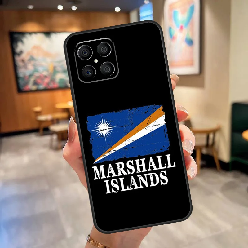 marshall island national flag Cover For Huawei Nova 5T P20 P30 P40 Lite P50 Pro P Smart 2021 Honor X8 X7 X9 50 Case