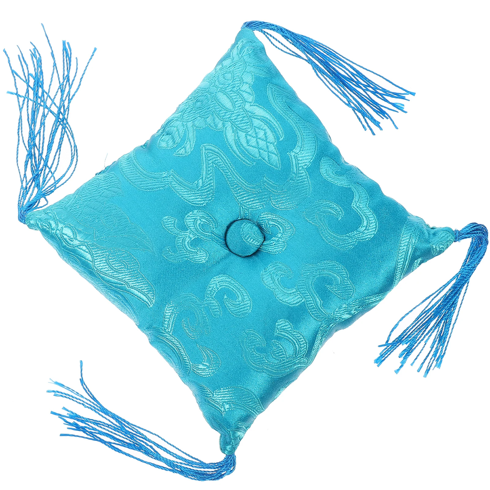 

Buddha Sound Bowl Cushion Decorative Singing Rabbit Smudging Blue Bowls Nepal Handmade