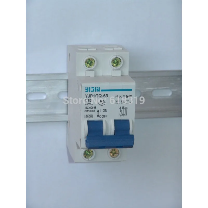 Mini 1P+N Electric Overload Protection Circuit Breaker AC 230V 40A for Power System