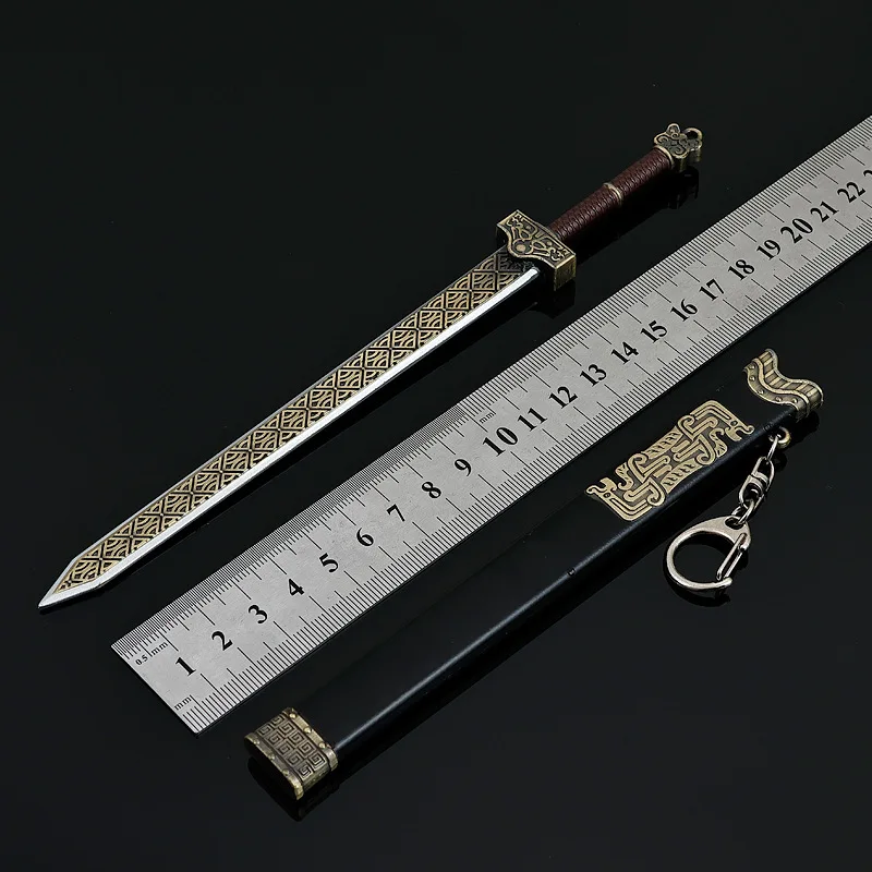 22cm/8.66in Nezha: The Demon Child's Rebellion Swords Anime Peripherals Cosplay Metal Weapon Boy Toys Desk Ornaments Props Gifts