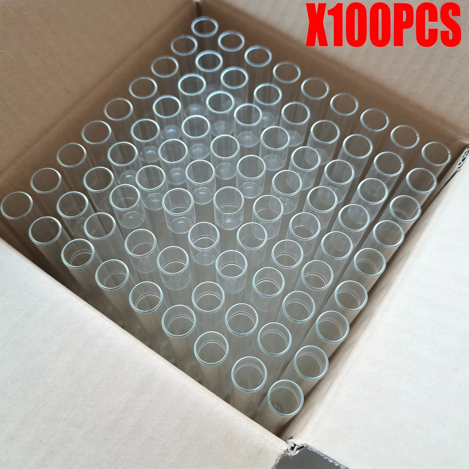 

100X Food Grade Reusable 105mm Glass Filter Tip Tube Rolling Accessory