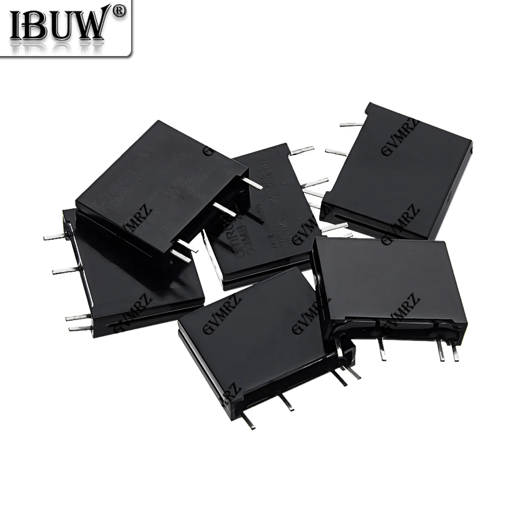 1PCS 24V G3MB 202P 5V 12V G3MB-202P  DC-AC Solid State Relay Module PCB SIP SSR AC 240V 2A Snubber Circuit Resistor Relay Switch