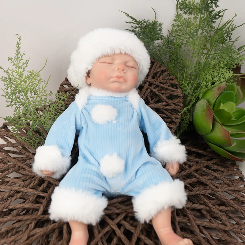 Lifelike Reborn Doll -12 inch (approximately 30.5 cm) all silicone newborn with realistic veins and sleeping positions - Real Ba