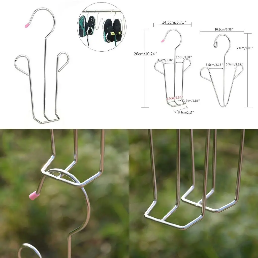 

Metal Shoes Drying Rack Hook Hanging Shelf Closet Storage Accessory high quality