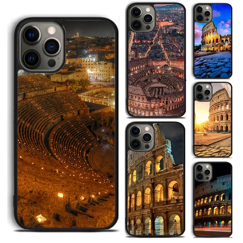 Colosseum Rome Italy phone Case Cover For iPhone 16 15 14 Plus X XR XS apple 16 11 12 13 mini Pro Max coque 