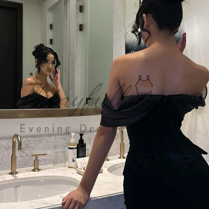 Thinyfull 2025 حورية البحر فساتين سهرة للحفلات الراقصة المملكة العربية السعودية على شكل قلب مخملي فستان الحفلات الليلية 2025 فساتين حفلات الكوكتيل حسب الطلب