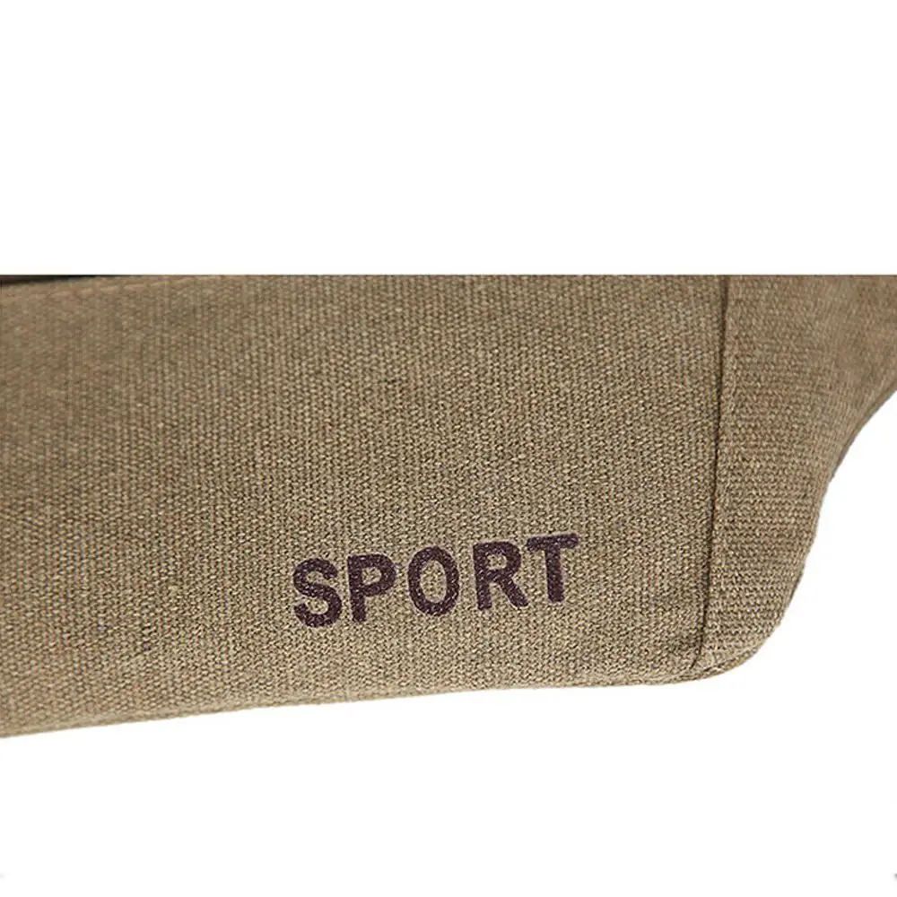 Multi-Pockets Men's Pouch Storage Bag Fanny Pack Waist Packs Hip Purse Canvas Belt Bags