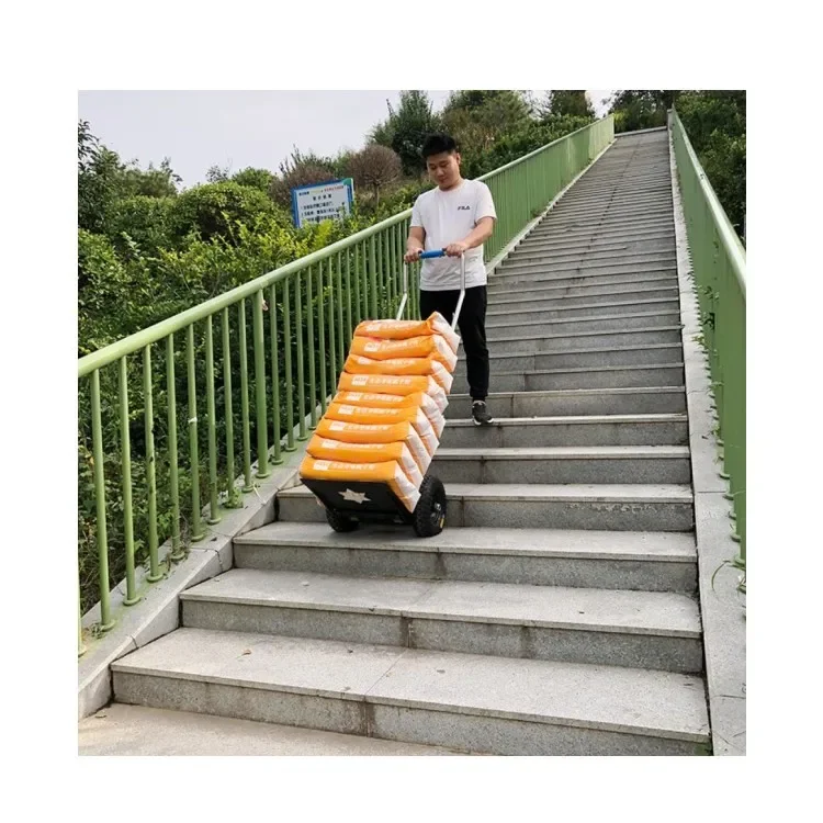 Electric Crawler Stair Climber Climbing Dolley Handcart Trolley Moving Equipment Hand Trolly For Stairs Alliuminium