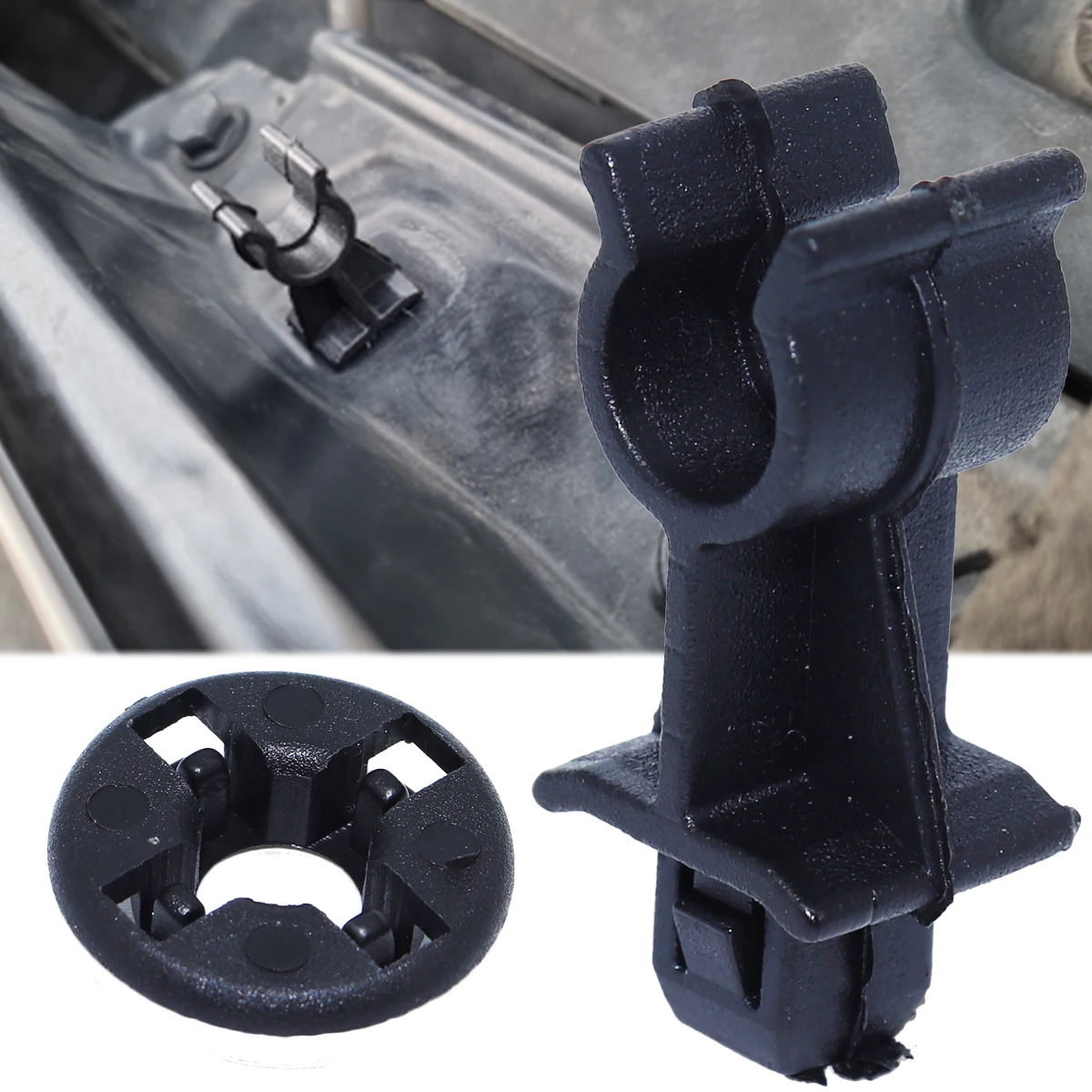 

For Nissan Qashqai J10 JJ10 2006 2007 2008 2010 2013 Dualis Hood Bonnet Prop Rod Holder Clip Support Clamp Kit 65722 657732J000