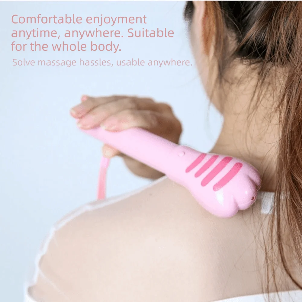 Soft Silicone Cat Paw Massager Compact Mini Portable Massager Multifunctional Portable Small Body Massager Pet Paw Shaped