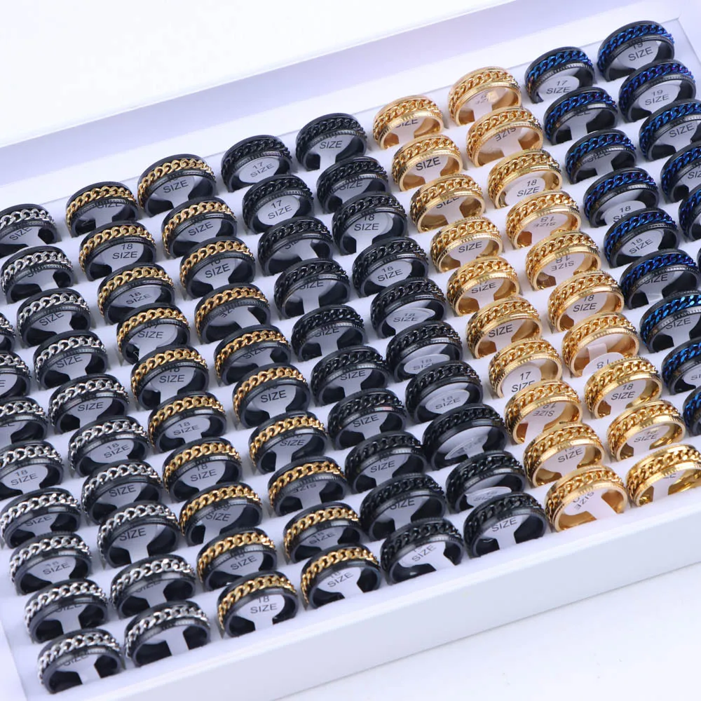 10 teile/los Großhandel Mode Einfache Edelstahl Ring Für Männer Frauen Schöne Trendy Punk Schmuck Vintage Geburtstag Party Geschenke