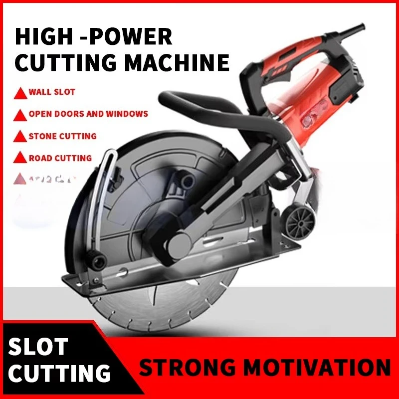 Marble Cutter Large Concrete Cutting Machine Handheld Wall Slotting Machine Brick Wall Cutting Machine Laminate Floor Cutter