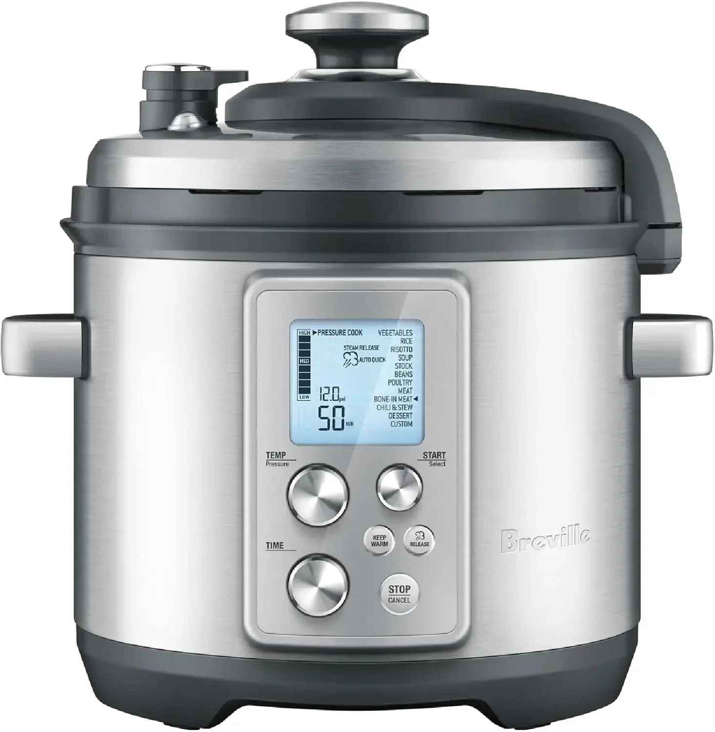 

Breville Fast Slow Pro Pressure Cooker BPR700BSS, Brushed Stainless Steel