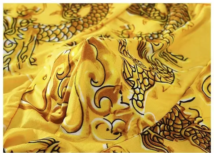 Sous-vêtements classiques à motif de dragon pour hommes, quatre saisons, short empereur chinois, homme chanceux et drôle, boxers à entrejambe en U,