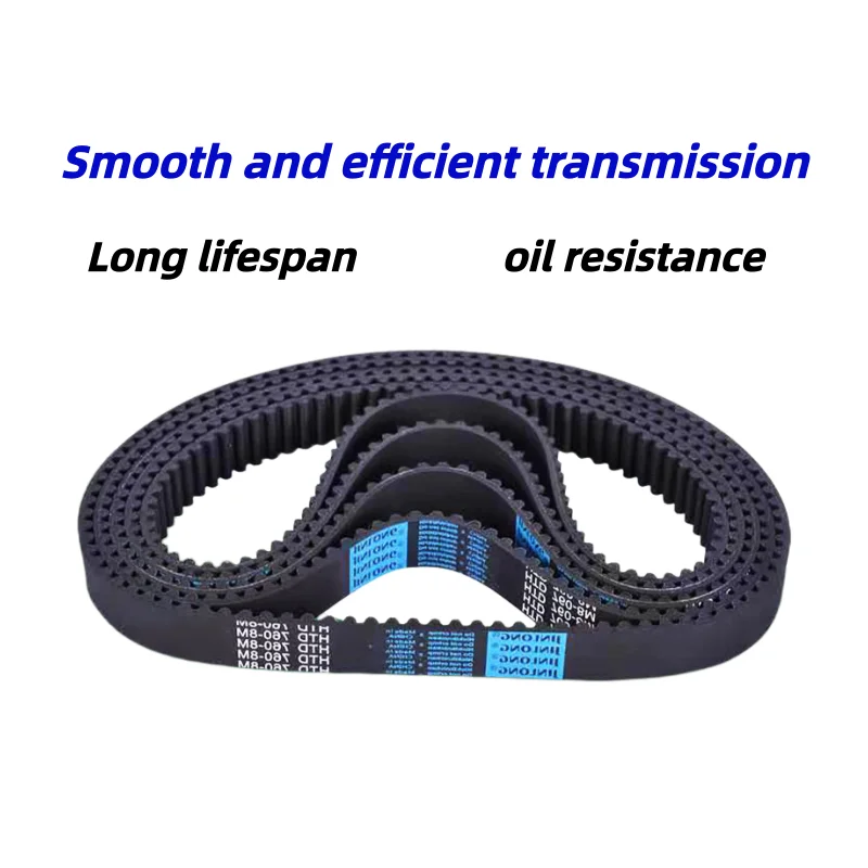 HTD 8M Synchronous Timing Belt Width 15 20 25 30 40 50mm Circumference 264mm-544mm 8M Drive Belt For Industrial Equipment