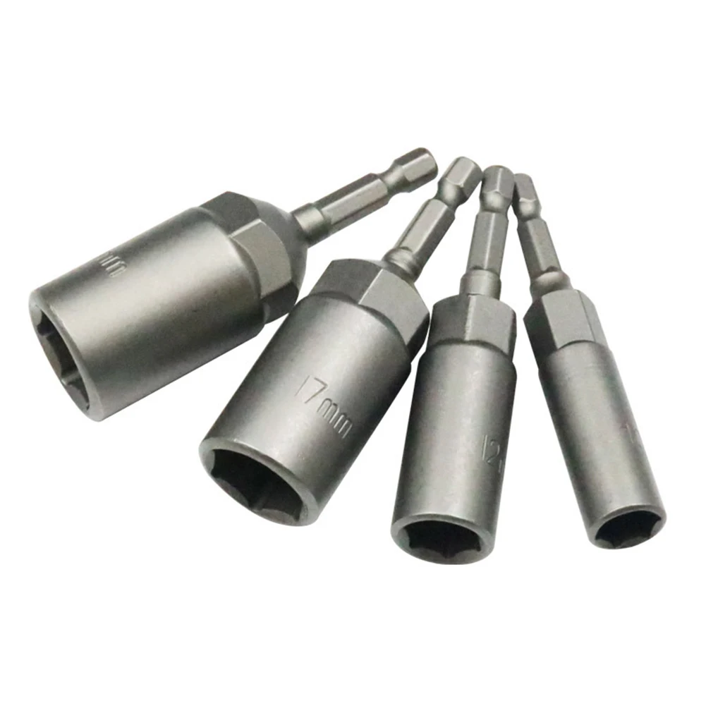 

Socket Adapter Hex Sockets Hex Shank Nut Driver Set Set 5.5/6/7/8/9/10/11/12/13/14MM Chrome Vanadium Steel Brand New