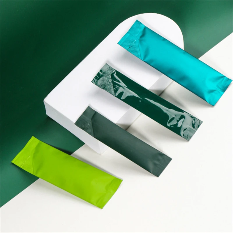 100 Bolsas Portátiles de Aluminio para Bebidas en Polvo, Café Molido, Leche Deshidratada, Miel, Gel Energético, con Sellado Térmico