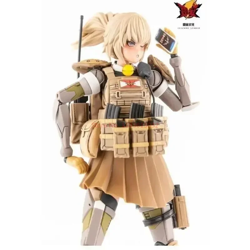 W magazynie Saint-Ajazhan Ji Series Sitapel Mobile Action Figure Suit Girl Joints Movable National Mecha Assembly Model Kids Gift