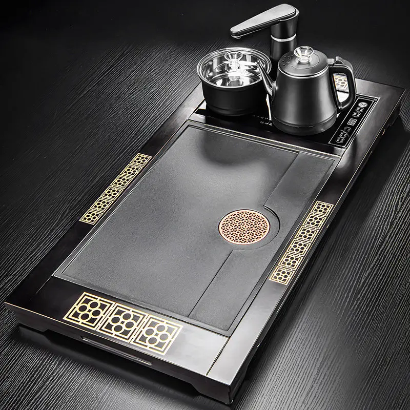 

Ceremony Ceramic Tea Tray Decorative Serving Luxury Accessories Drainage Tea Tray Hospitality Coasters Bandejas Home Products