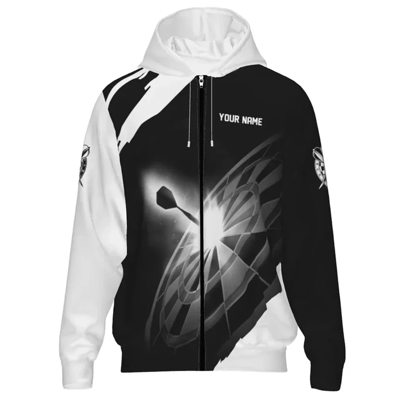 موضة السهام الرسم زمم هوديي الاتجاه الخريف الشتاء طويلة الأكمام ثلاثية الأبعاد مطبوعة الرياضة سستة هوديس البلوفرات المتضخم عادية #3