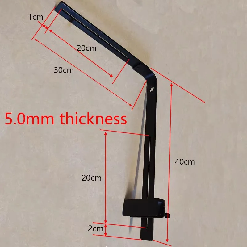 2,8 "5,0mm aquarium licht halter Aluminium Legierung Rost-proof Aquarium Lampe Halter Licht Halterung Aquarium Kronleuchter hängen Rack – Detail 12