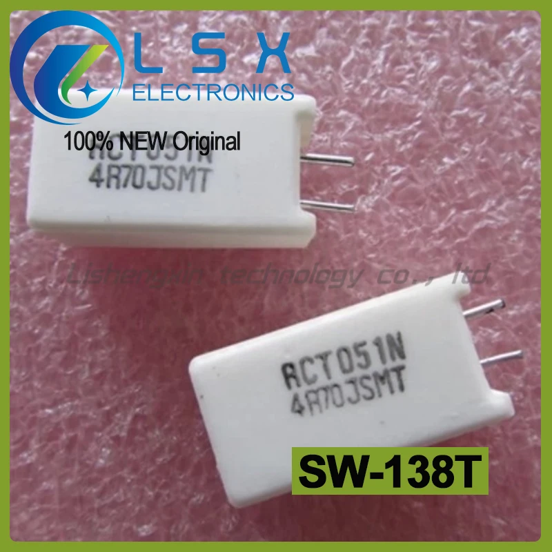 

5pcs SW-138T 250V10A 144 ℃ RCT 5W 4.7R with temperature cement resistor New and Original