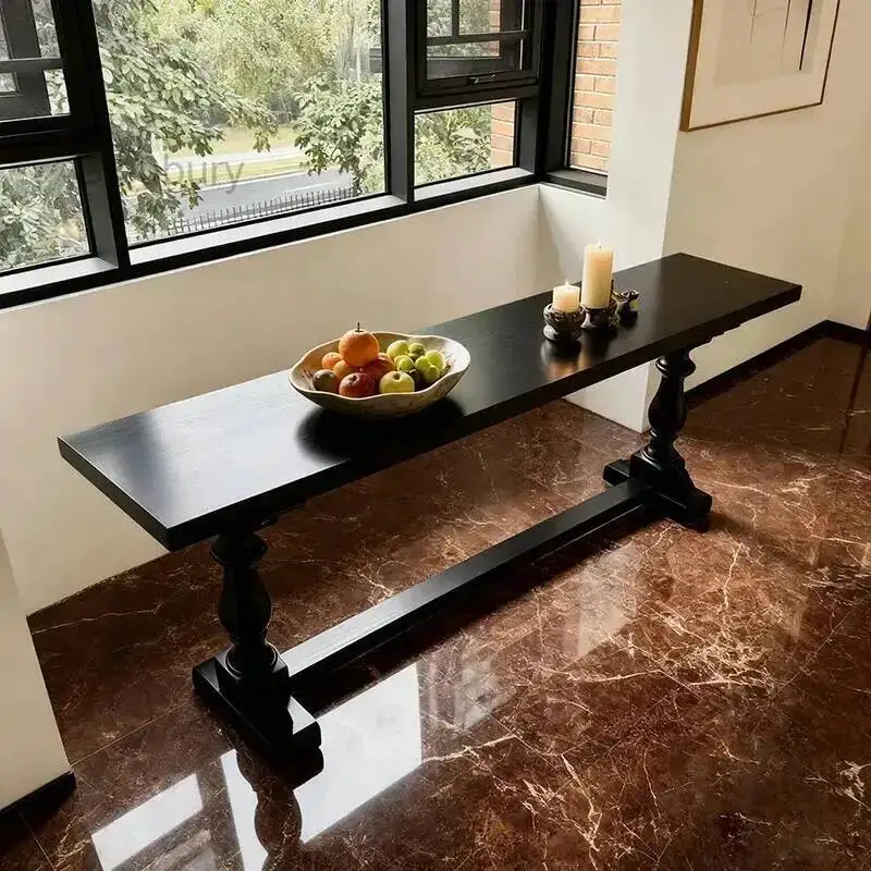 Console Minimalist French Rectangle Classic Table Elegant Subtle Console Table Against The Wall Design Console Meuble Furniture