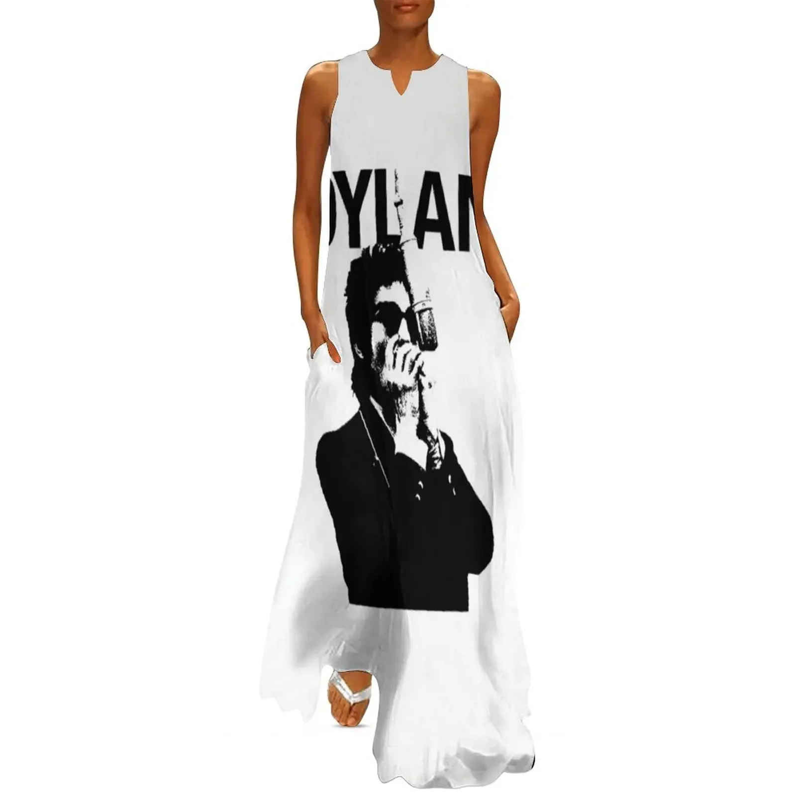 

Bob Dylan Vintage Faded Style Fan Design Long Dress elegant women's dresses sale Dance dresses Dress