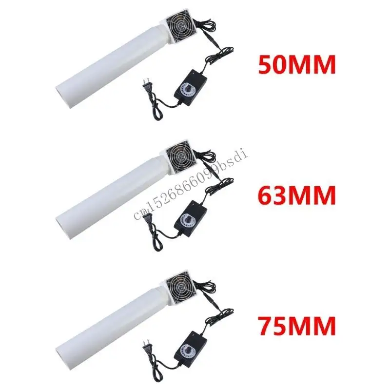 

11UA малошумный вентиляционный вентилятор 12 В с размером воздуховода 50 мм/63 мм/75 мм, подходит для ремонта электроники,