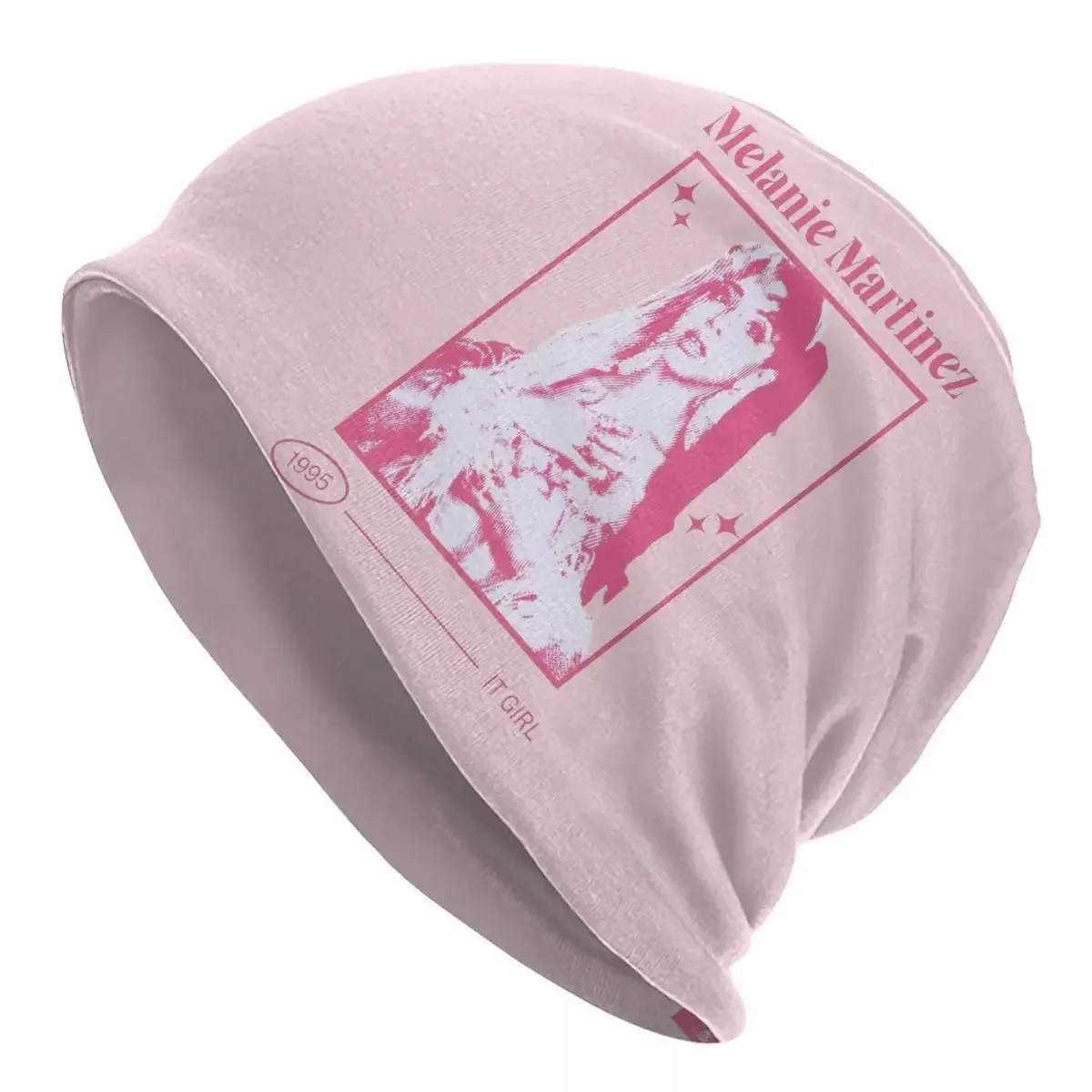 Pink Melanie Martinez Singer Bonnet Hats Autumn Winter Street Skullies Beanies Hats for Men Women Warm Dual-use Caps