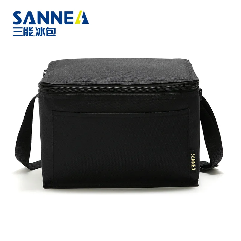 SANNE 5L New Solid Color Lunch Bag Waterproof Oxford Cloth Thickened Insulated Cooler Bag Outdoor Picnic Bag Work bent Box