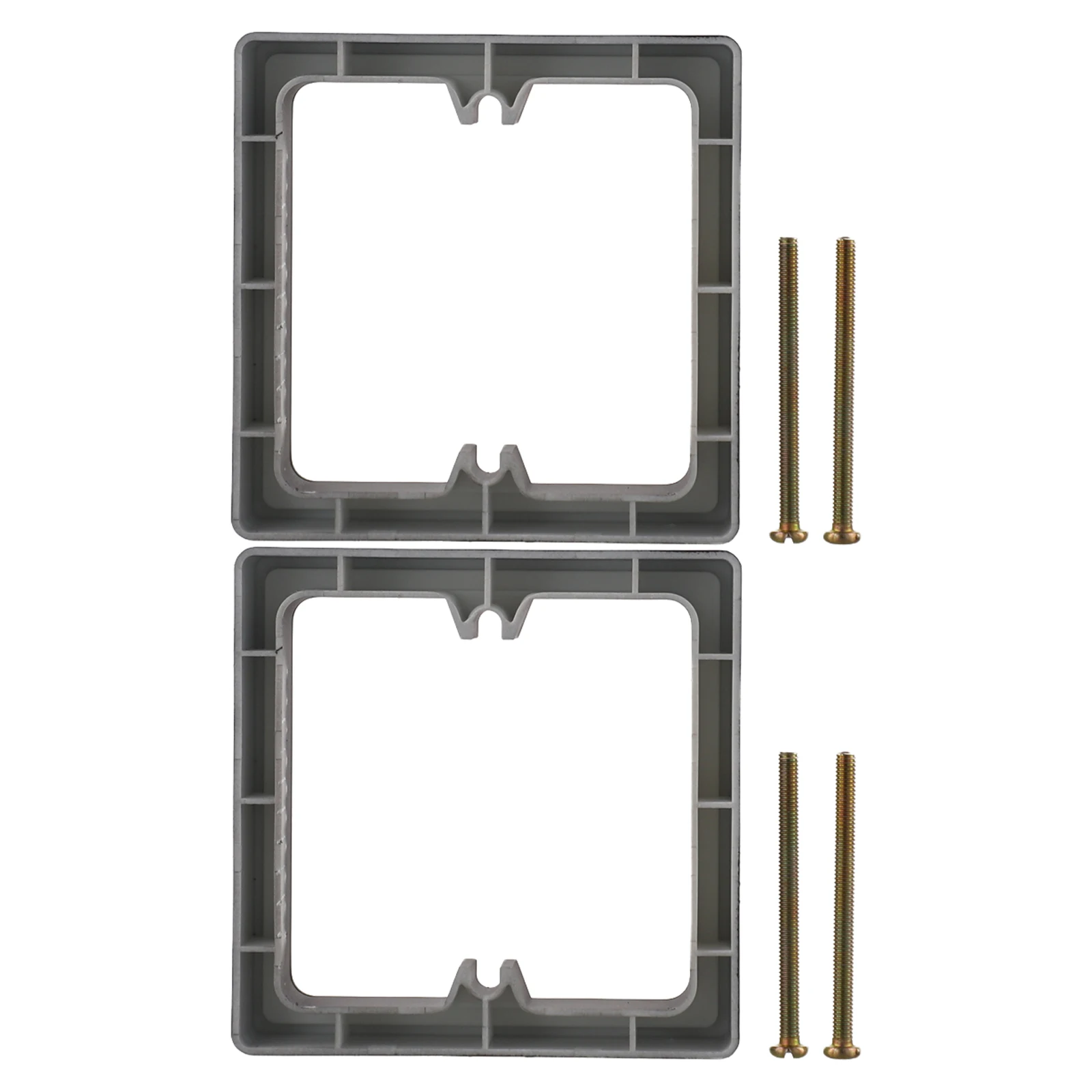 0.78IN 20MM 1 Gang Square Spacer Heat And Moisture Resistant Injection Molding Process Multiple Mounting Diameters