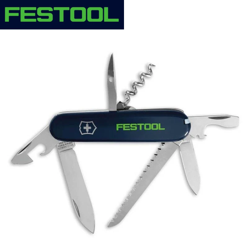 

FESTOOL 497898 Victorinox Folding Knife Multifunctional Double blade Woodsaw Screwdriver Hand tools