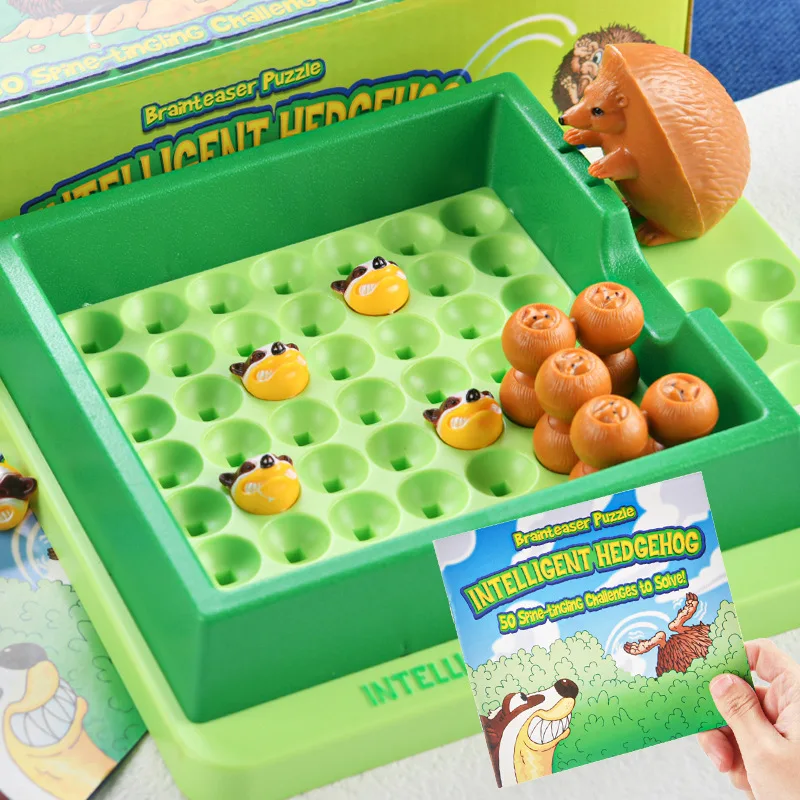Nuevo Juego de Mesa Laberinto de Erizo: Encuentra a Mamá, Juego Interactivo para Niños, Juego de Mesa Educativo de Lógica y Escape para Padres e Hijos, Set de Regalo