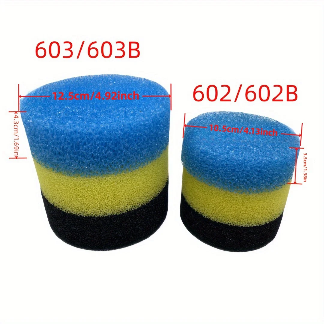 3 قطعة SUNSUN HW-602 HW-602B استبدال تصفية الإسفنج للخارجية حوض للأسماك تصفية دلو قبل تصفية الإسفنج 603 603B