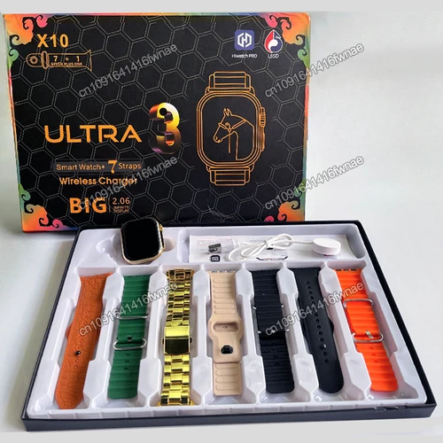 2025 7 시계 스트랩 새로운 Watch10 Ultra 3 Smartwatch 2.09 HD 원형 스크린 심박수 모니터링 Reloj inteligente 손목 시계  Best5