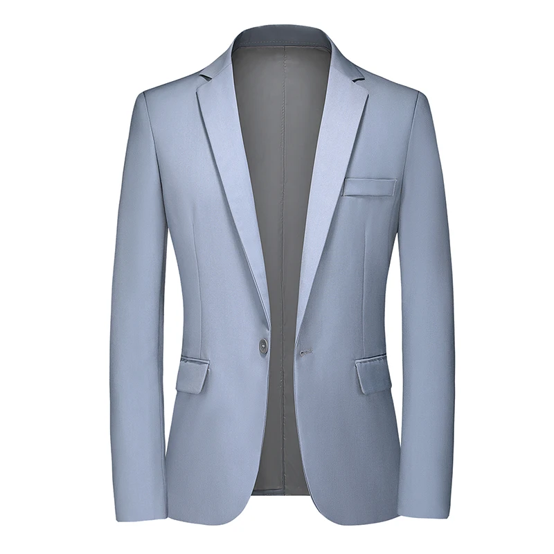 High Quality Men\'s Blazer Slim Fit Solid Color Dress Suit Coat Business Casual Blazer Jacket Coat Wedding for Men Plus Size 5Xl