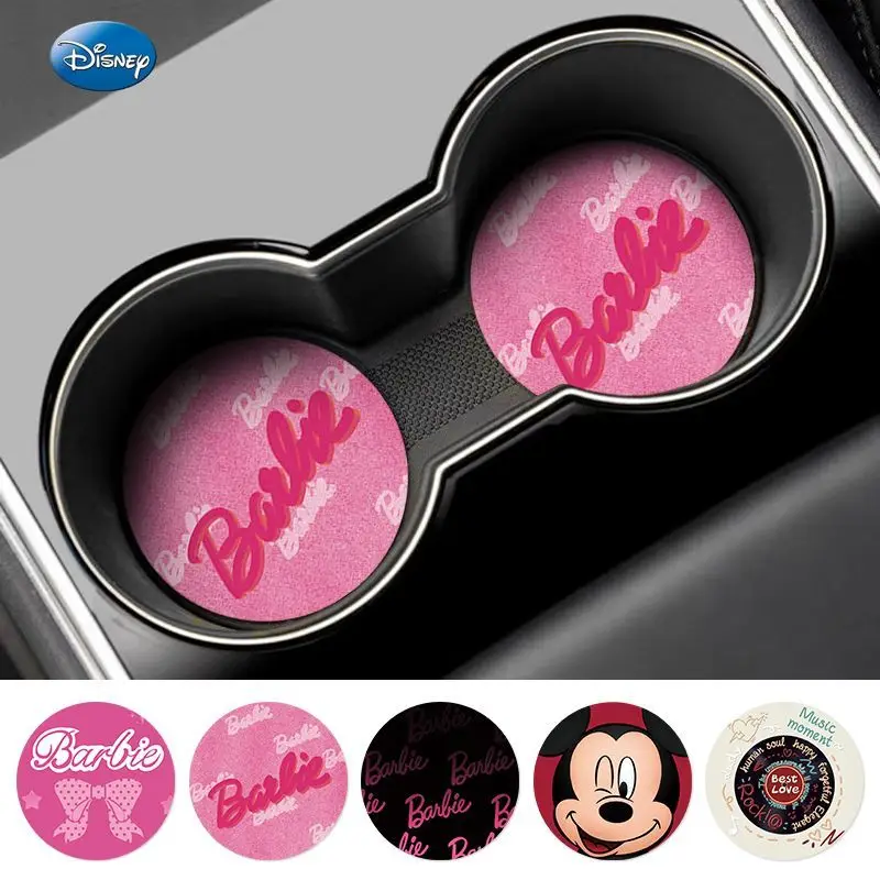 Disney Cute Mickey Mouse car coaster car creative water coaster car interior decoration non-slip storage mat universal