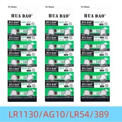 AG10 LR1130 Button Battery LR 1130 SR1130 389A LR54 L1131 For Alkaline Battery Watch Hearing Aid Flashlight Calendar Toys1.55V