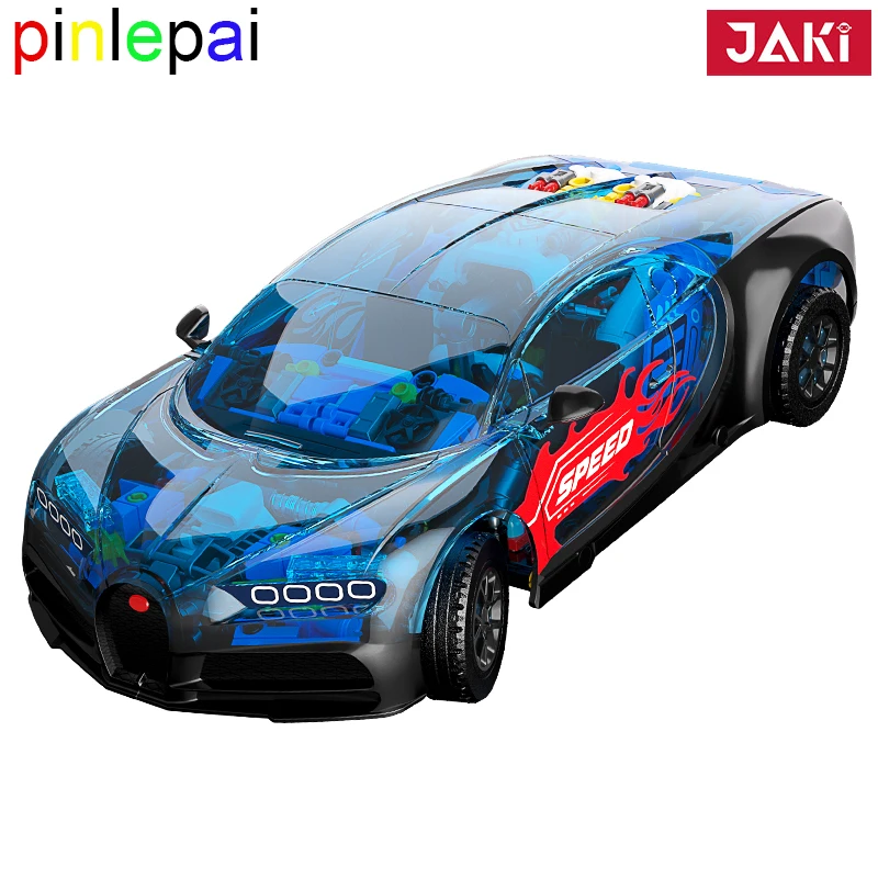 

Pinlepai Jaki Technical Car Sport Sportscar Sportcar Super Cars Supercar Speed Building Block Blocks Model Brick Bricks Toys