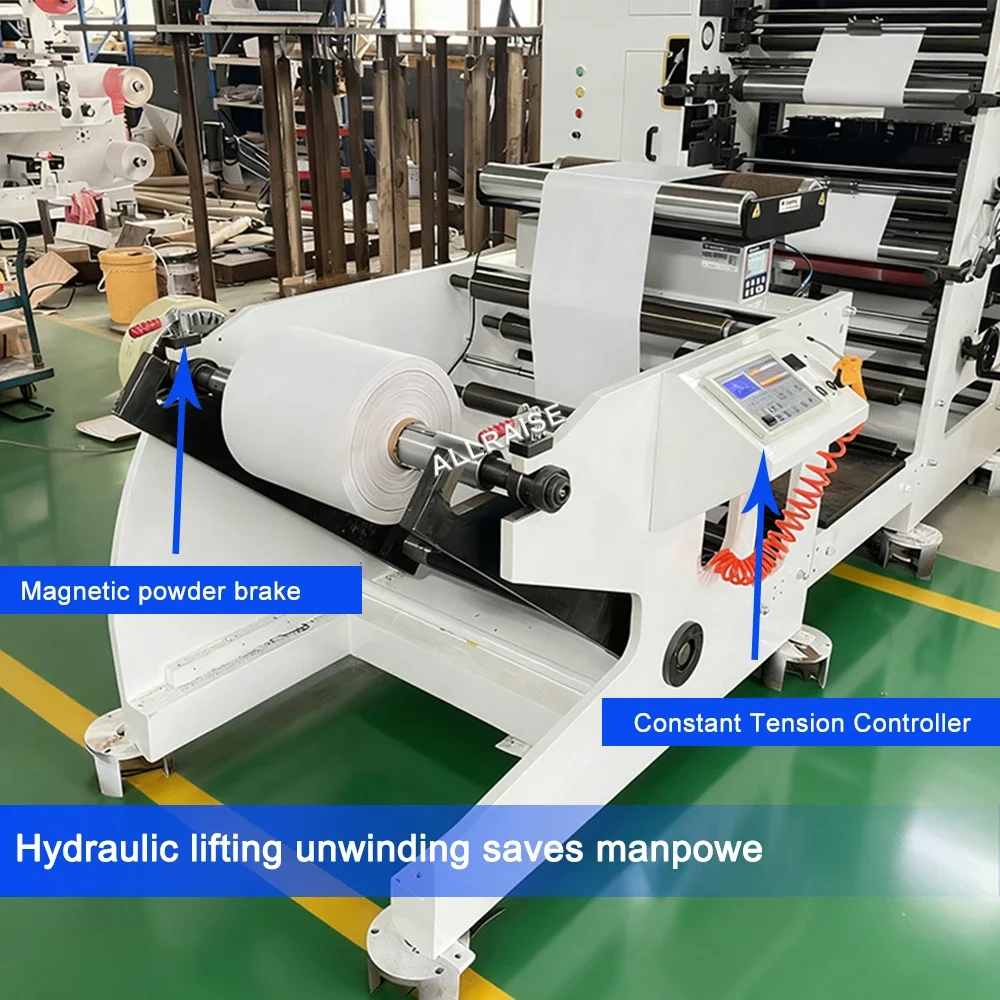 YG Customized High Speed 4-Color Stack Type Plastic Film Flexo Printing Machine 850mm Width Automatic Paper Cup Label Flexograph