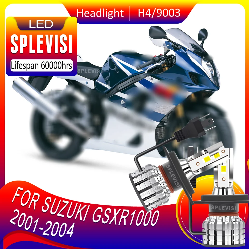 

Secure and Stable Installation Clearer Visibility at Night LED H4 motorcycle Headlight For Suzuki GSXR1000 2001 2002 2003 2004