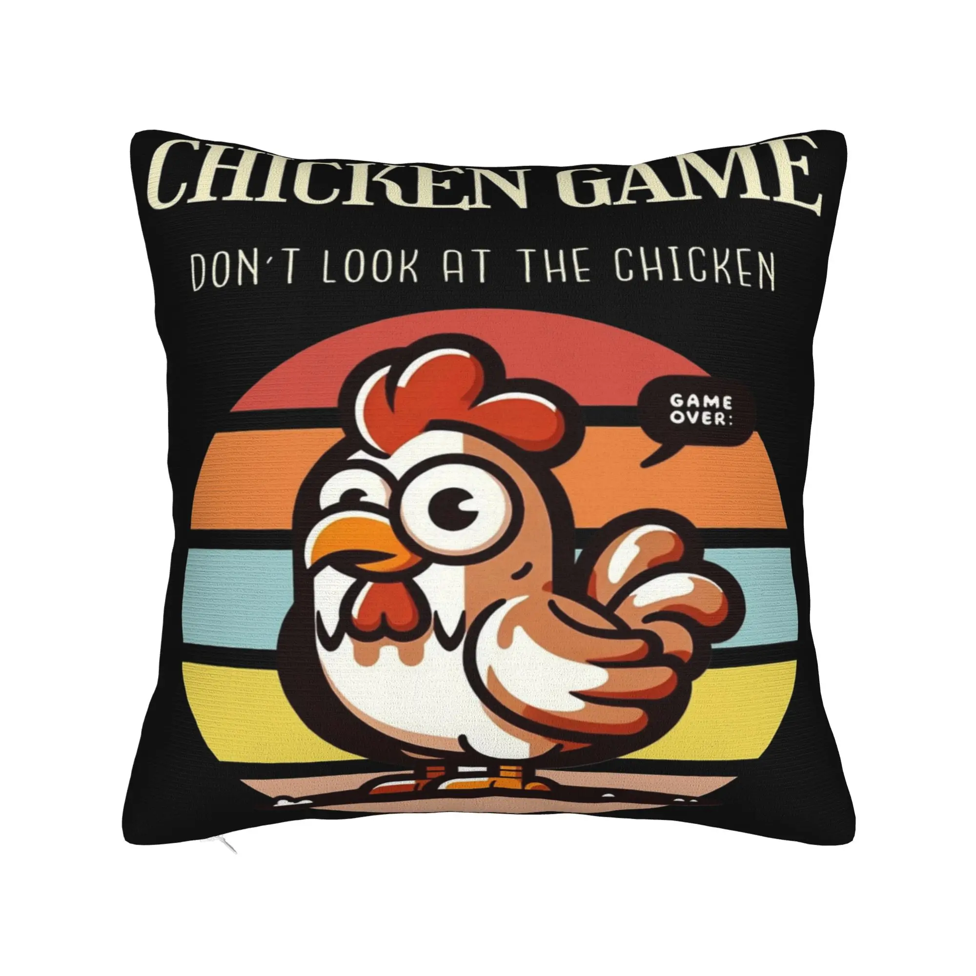 Chicken Game Dont Look At The Chicken Pillowcase Merch Printed Cushion Cover Decor  Throw Pillow Case Cover Home Multiple Sizes