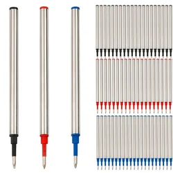 3/5/10/20 PCS 11.4 cm Metalen Pen Vullingen Blauw Zwart Rood Balpen staaf Ondertekening Pen Lood 0.7mm Kantoor Schoolbenodigdheden Briefpapier