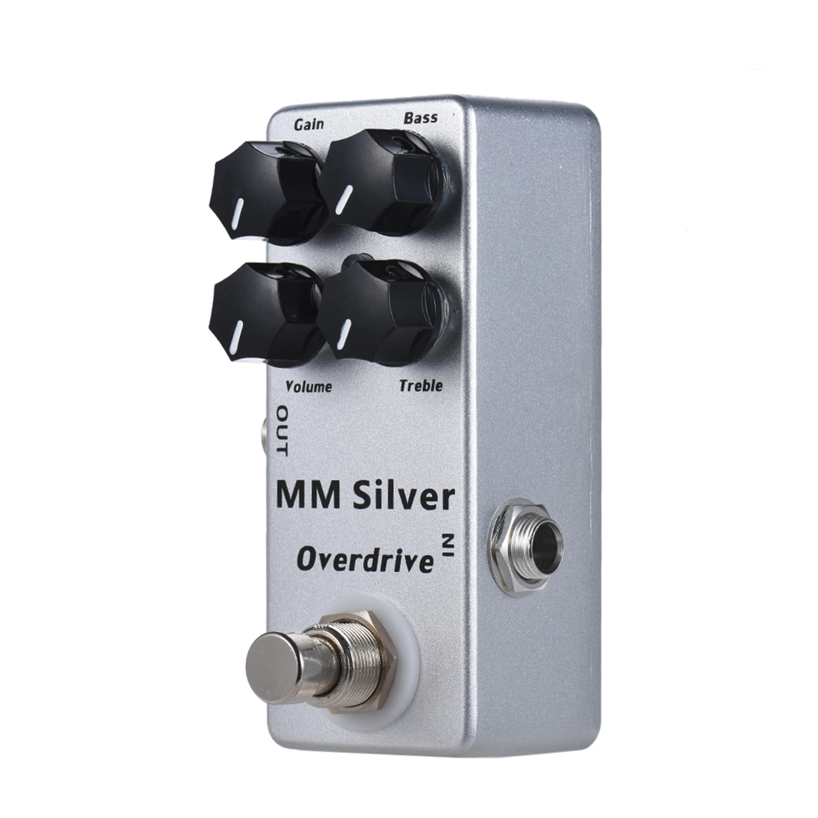 MOSKYAudio MM Silver Electric Guitar Overdrive Effect Pedal Full Metal Shell True Bypass plexi Distortion pedal